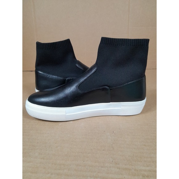 Zara Composite Knit / Leather Chelsea Boot Sneaker Women Sz 8 - Picture 6 of 9